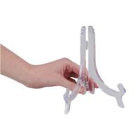 Metaltex bordenhouder 18-26 cm transparant