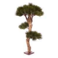 Pinus Bonsai kunstboom op voet 85cm - thumbnail