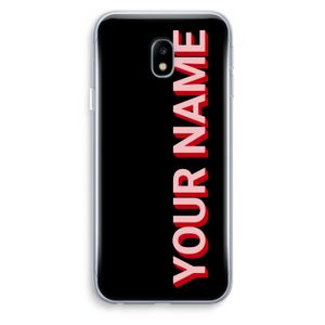 Namecase: Samsung Galaxy J3 (2017) Transparant Hoesje