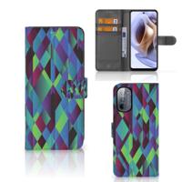 Motorola Moto G31 | G41 | Book Case | Abstract Green Blue