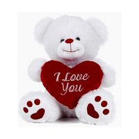 Pluche knuffel Valentijn I Love You beertje 27 cm - thumbnail