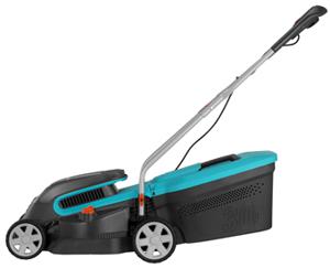 Gardena PowerMax grasmaaier Duwgrasmaaier Batterij/Accu Zwart, Blauw, Oranje