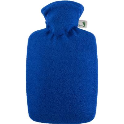 Warmwater kruik - blauw - 1,8 liter - met fleece hoes - bedkruik