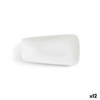 Eetbord Ariane Vital Rectangular Rechthoekig Wit Keramisch 24 x 13 cm (12 Stuks)