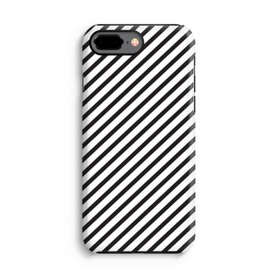 Strepen zwart-wit: iPhone 7 Plus Tough Case