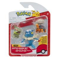 Jazwares Pokémon battle figuur - axew, frogadier & torkoal