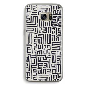 Moroccan Print: Samsung Galaxy S7 Edge Transparant Hoesje