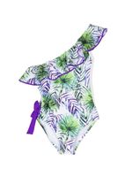 Nessi Byrd Kids maillot de bain Bueno à imprimé graphique - Blanc