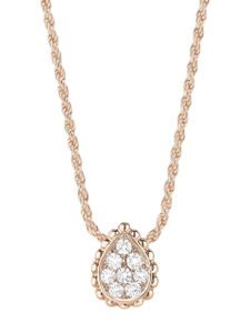 Boucheron collier Serpent Bohème XS en or rose 18ct orné de diamants