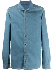 Rick Owens DRKSHDW chemise en denim à boutons pression - Bleu