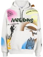 AAPE BY *A BATHING APE® hoodie à logo appliqué - Multicolore - thumbnail