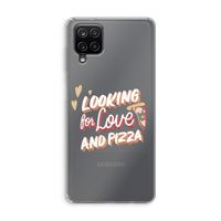 Pizza is the answer: Samsung Galaxy A12 Transparant Hoesje