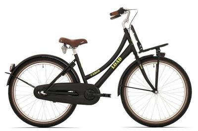 Bikefun load 20" meisjesfiets met remnaaf - mat zwart