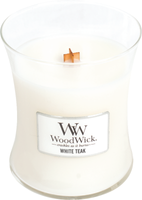 WW White Teak Medium Candle - Woodwick
