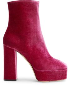 Giuseppe Zanotti bottines Morgana Leo en velours - Rose