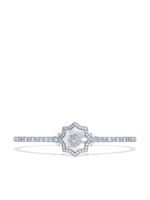 David Morris bracelet en or rose 18ct pavé de diamants - Argent - thumbnail