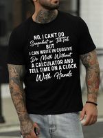 No I Can't Do Snapchat Or TikTok Men's T-shirt - thumbnail