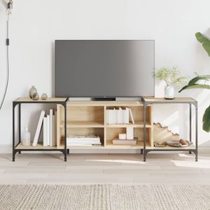 Tv-meubel 153x37x50 cm bewerkt hout sonoma eikenkleurig