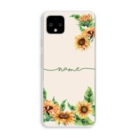 Zonnebloemen: Pixel 4 XL Transparant Hoesje