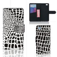 Huawei Ascend P8 Lite | Telefoonhoesje | Met pasjeshouder | Slangenprint