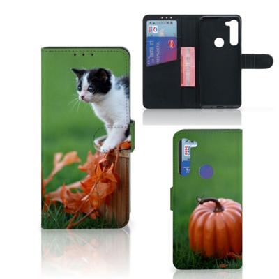Motorola G8 Power | Telefoonhoesje | Met pasjeshouder | Kitten