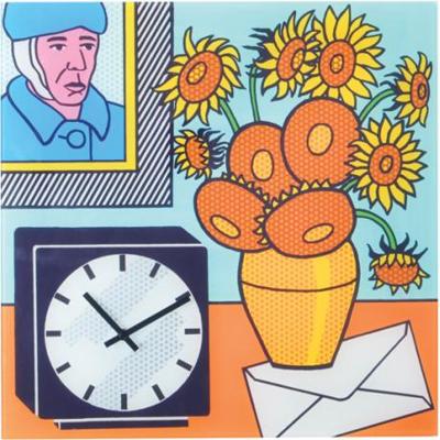 NeXtime klok 8170 go van go, 43x43 cm, wall, multi-color