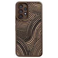 Samsung Galaxy A53 bruine case - Ebony waves Samsung Galaxy A53 bruine case - Ebony waves