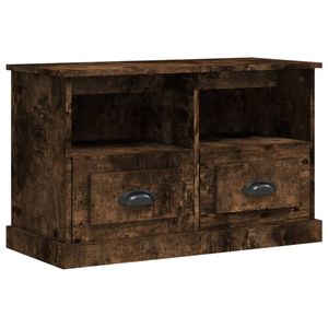 vidaXL Tv-meubel 80x35x50 cm bewerkt hout gerookt eikenkleurig