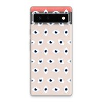 Eyes pattern: Google Pixel 6 Transparant Hoesje
