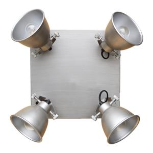 Urban Interiors Stoere plafondspotsIndustrial 4-lichts antiek zink - AI-WL-07-255-AZ