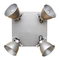 Urban Interiors Stoere plafondspotsIndustrial 4-lichts antiek zink - AI-WL-07-255-AZ