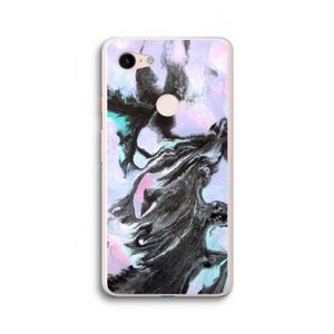 Pastel zwart: Google Pixel 3 XL Transparant Hoesje