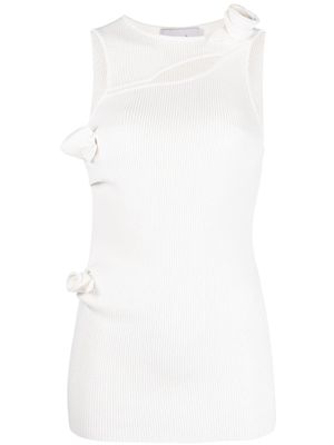 Coperni débardeur à fleurs - Blanc