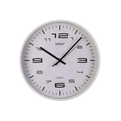 Muurklok Versa Wit Plastic 25 x 25 x 4 cm