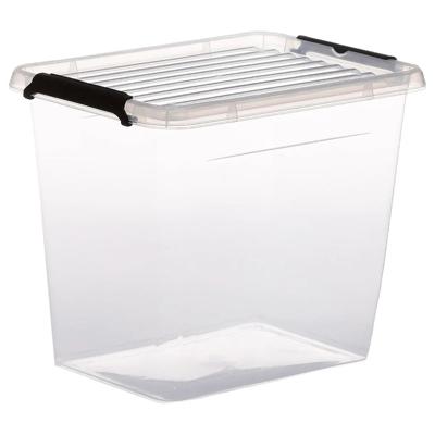 5Five opberg kist met deksel - Clip Box - 3 liter - 19 x 15 x 17 cm - kunststof - transparant