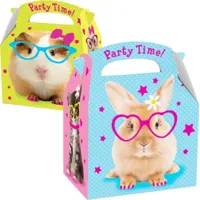 Amscan Traktatiedoos huisdieren 18 cm | 75 stuks