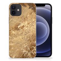 iPhone 12 | 12 Pro (6.1") TPU Siliconen Hoesje Marmer Creme