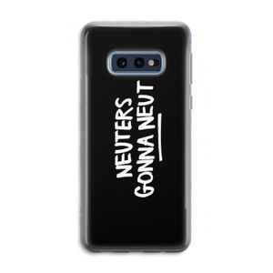 Neuters (zwart): Samsung Galaxy S10e Transparant Hoesje