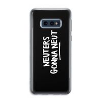 Neuters (zwart): Samsung Galaxy S10e Transparant Hoesje