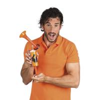 Boland Oranje Holland stadiontoeter - 10x - hand toeter - 45 cm - luchttoeter - luchthoorn