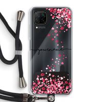 Hartjes en kusjes: Huawei P40 Lite Transparant Hoesje met koord