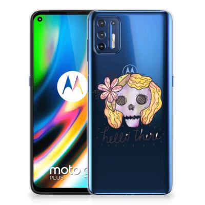 Silicone Back Case Motorola Moto G9 Plus Boho Skull Silicone Back Case Motorola Moto G9 Plus Boho Skull