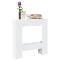 Haardombouw 81x18x82 cm bewerkt hout wit
