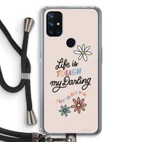 Tough Life: OnePlus Nord N10 5G Transparant Hoesje met koord