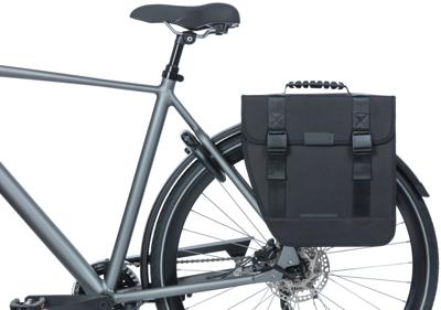 Basil tour left - enkele fietstas, zwart, 14l