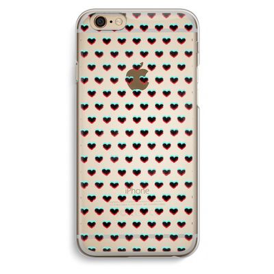 Hartjes: iPhone 6 / 6S Transparant Hoesje