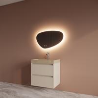 Badmeubelset BWS Riga Met Lako Wastafel Cappuccino 60 cm Kasjmier Boss & Wessing