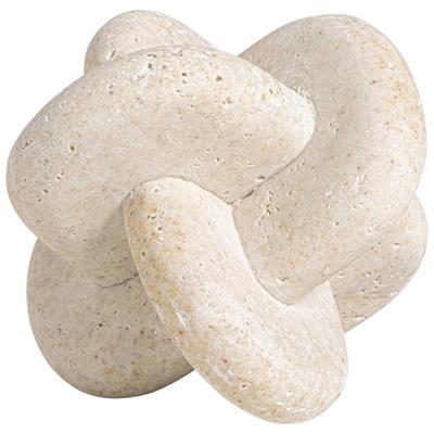 Leen Bakker - Object Knot Off-white - 10x10x10 Cm - Polyresin - Crème#Wit