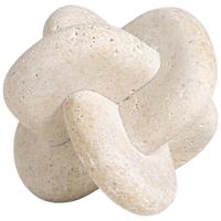 Leen Bakker - Object Knot Off-white - 10x10x10 Cm - Polyresin - Crème#Wit Leen Bakker - Object Knot Off-white - 10x10x10 Cm - Polyresin - Crème#Wit