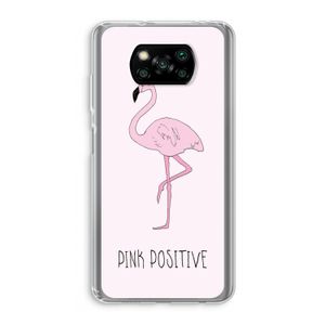 Pink positive: Xiaomi Poco X3 NFC Transparant Hoesje